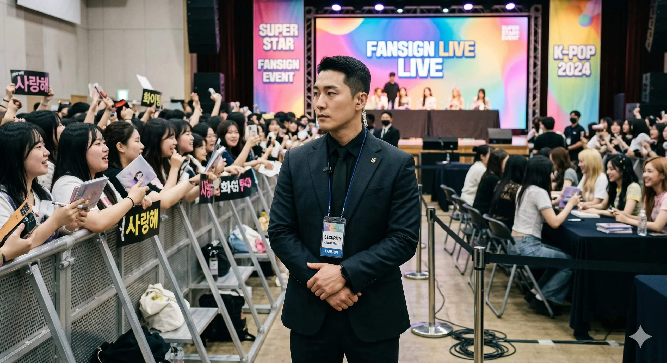 대규모 공연 경호 운영 모습